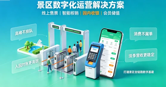 收钱吧景区数字化方案，让客流变“客留”，旺季运营无忧