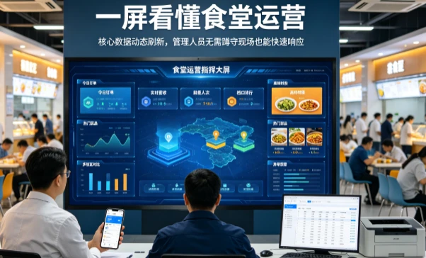 数据驱动决策：收钱吧大屏让高校后勤管理告别“经验主义”